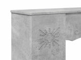 Fireplace Surround Concrete Grey 102 x 20 x 102 cm 8006636