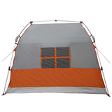 Instant Tent Water-resistant 2-Person Grey and Orange 42042264