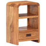 Bedside Table 40x30x60 cm Solid Acacia Wood Honey Finish 289633