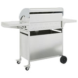 Gas BBQ Grill with 7 Burners Silver Stainless Steel 3214257