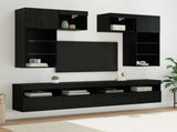 TV Wall Units 6 pcs 100 x 30 x 40 cm Artisan Oak 3402790
