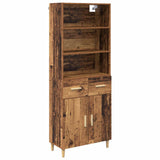 Highboard Old Wood 69.5 x 32.5 x 180 cm Engineered Wood 3415716