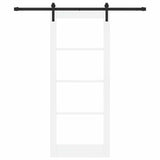 Sliding Door ORKDAL White and Black 83 x 202 cm 3331830