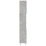 Bathroom Cabinet Concrete Grey 30x30x190 cm Engineered Wood 831536