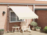 Manual Retractable Awning 200 cm Cream 143694