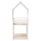 Bunk Bed without Mattress White 80x200 cm Solid Wood Pine 3281995