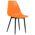 ZNTS Dining Chairs 6 pcs Orange PP 3082350