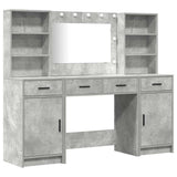 Dressing Table Set 3 pcs Concrete Grey Engineered Wood 3334284