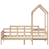Day Bed with Roof without Mattress 80x200 cm Solid Wood 3282302