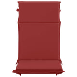 High Back Chair Cushion GEMERT 2 pcs 100% Polyester Wine Red 945771
