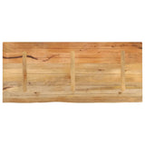 Table Top Live Edge 140x60x2.5 cm Solid Wood Mango 370457