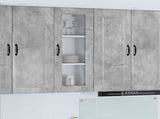 Dishwasher Panel Kalmar Concrete Grey 40 x 31 x 100 cm 884747