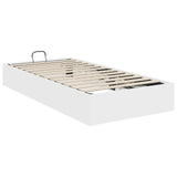 Ottoman Bed Frame White 80.5 x 200 cm Engineered Wood 3409261