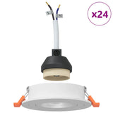 Spotlight 24 pcs White 9 x 9 x 2 cm Aluminium 4108142