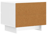 Bedside Cabinet High Gloss White 43 x 34.5 x 47.5 cm 893843