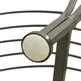 ZNTS Garden Half Round Tree Bench 160 cm Steel 313034
