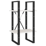 5-Tier Book Cabinet White 40x30x175 cm Pinewood 3081974
