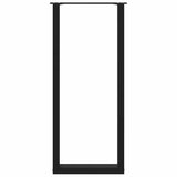 Bar Table Legs U-Shaped 2 pcs Black 40x cm Steel 4013240