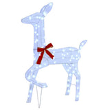 Reindeer Family 3 pcs Cold white 68 x 26 x 127 cm Fabric 42019053