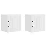 Wall Cabinet LUCCA 2 pcs White 40 x 31 x 40 cm Engineered Wood 884875