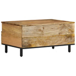 ZNTS Coffee Table 80x54x40 cm Solid Wood Mango 356904