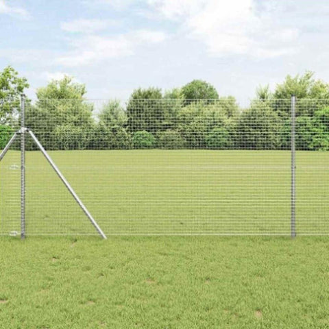 Welded Wire Fence Silver 1.2 x 25 m Steel 42004932