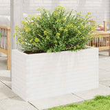 Garden Planter White 90x40x45.5 cm Solid Wood Pine 847269