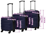 Three Piece Hardcase Trolley Set Blue 45.5/55/66 cm 91144
