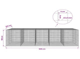 Gabion with 3.5 mm Wire and 5x5 cm Mesh 500x100x150 cm 3462460