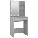 Dressing Table Set with LED Grey Sonoma Engineered Wood 3114105