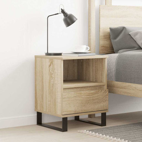 ZNTS Bedside Cabinet Sonoma Oak 40x35x50 cm Engineered Wood 830642
