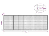 Gabion with 3.5 mm Wire and 5x10 cm Mesh 450x50x200 cm 3462867