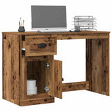 Desk with Drawer Old Wood 50 x 115 x 75 cm Engineered Wood 862822