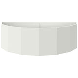 Planter White 120 x 60 x 35 cm Steel 883683