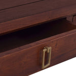 ZNTS Coffee Table Classical Brown 100x50x30 cm Solid Mahogany Wood 288828