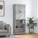 Highboard Concrete Grey 69,5x34x180 cm Engineered Wood 3200069