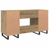 Desk with Shelf Artisan oak 140 x 50 x 75 cm Engineered wood 879529