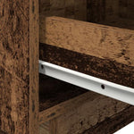 ZNTS Bedside Cabinet with LED Lights Old Wood 45x40x55 cm 863057