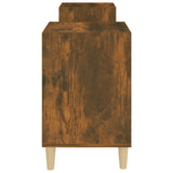 TV Cabinet Smoked Oak 160x35x55 cm Engineered Wood 821193