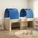 Bed with Tunnel 3 pcs Sonoma Oak and Blue Engineered Wood 3423553