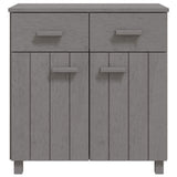 Sideboard HAMAR Light Grey 79x40x80 cm Solid Wood Pine 340439