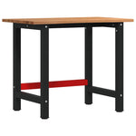 Workbench Light Brown 100x60x81.5 cm Solid Wood Oak 3309671