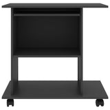 Computer Desk Grey 80x50x75 cm Engineered Wood 802896