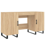 Desk Sonoma Oak 140x50x75 cm Engineered Wood 829575