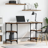Desk with Shelf Old Wood 140 x 50 x 75 cm Engineered Wood 886268