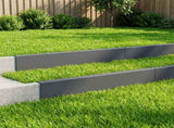 Garden Cover Profile 10 pcs 100 x 5 x 15 cm Steel Anthracite 8012939