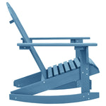 Garden Adirondack Rocking Chair Solid Fir Wood Blue 315885