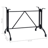 Bistro Table Leg Black 93x60x72 cm Cast Aluminium 325436