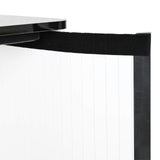 Trade Show Counter Black and White 80 x 40 x 93 cm 42046606