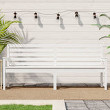 Garden Bench White 203.5x48x91.5 cm Solid Wood Pine 824075